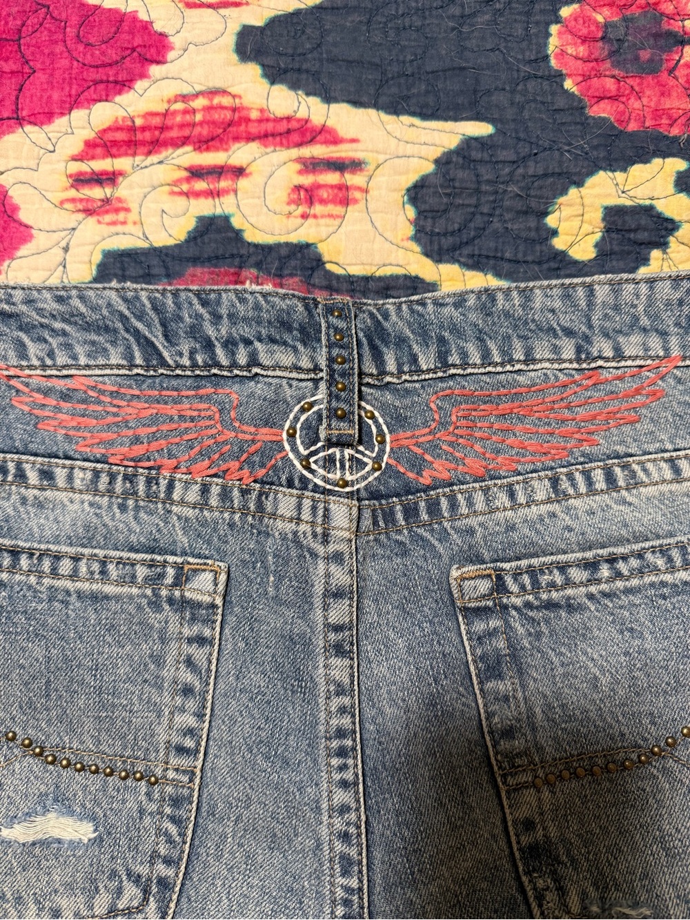 Lucky Brand Light Blue Distressed Denim Cutoff Shorts - Picture 6 of 6
